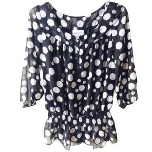 Polka Dot Top Size Small